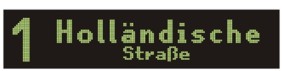 1 Holl�ndische Stra�e Anzeige