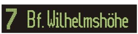 7 Bhf Wilhelmshhe Anzeige