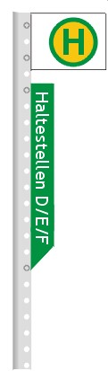 D E F Haltestelle