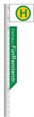 Rathaus F�nffensterstra�e Haltestelle