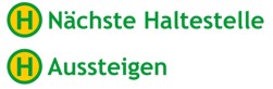 nchste Haltestelle  Aussteigen